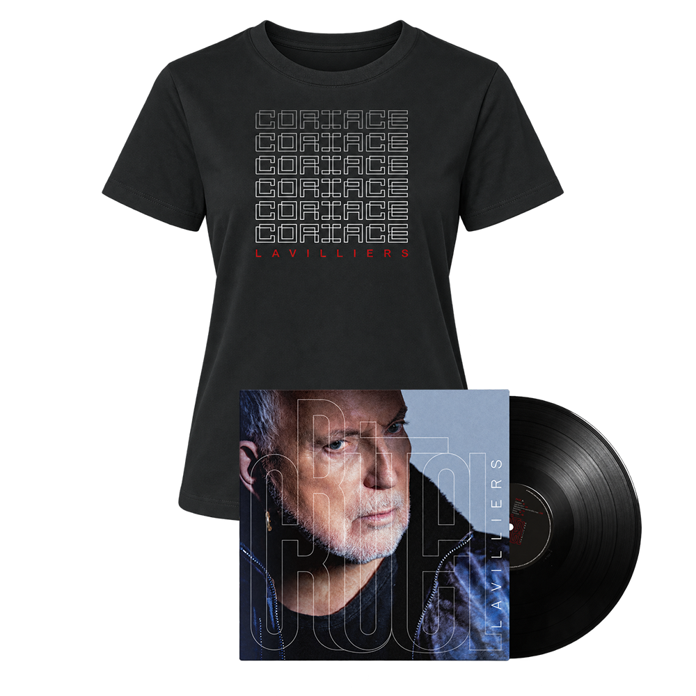 Pack "Rite cruel" Vinyle dédicacé et numéroté avec pochette alternative - (exclusivité boutique) + T-shirt femme "Coriace"